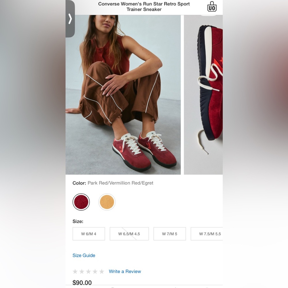 Converse Women's Park Red Sneakers
